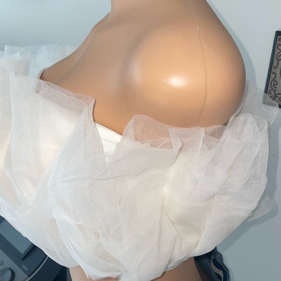 NWT STEVE MAIDEN ELAINE TULLE CROP TOP SIZE S - Picture 10 of 10